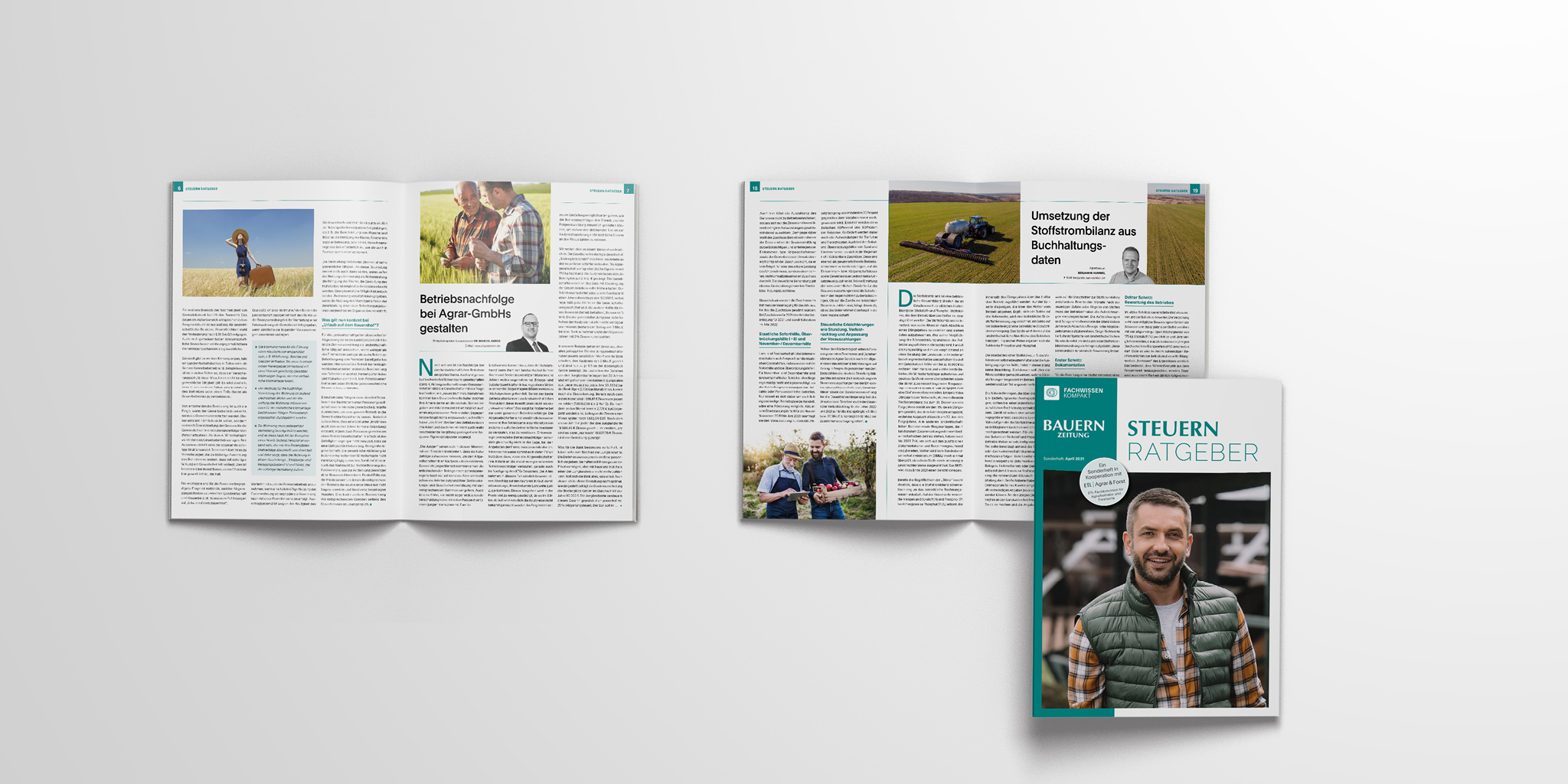 Agrarförderung, Bauernzeitung, Land- und Forstwirtschaft, Landwirtschaftsrecht, Ratgeber Steuern, Sonderbeilage: Sonderbeilage „Ratgeber Steuern“ in der Bauernzeitung veröffentlicht